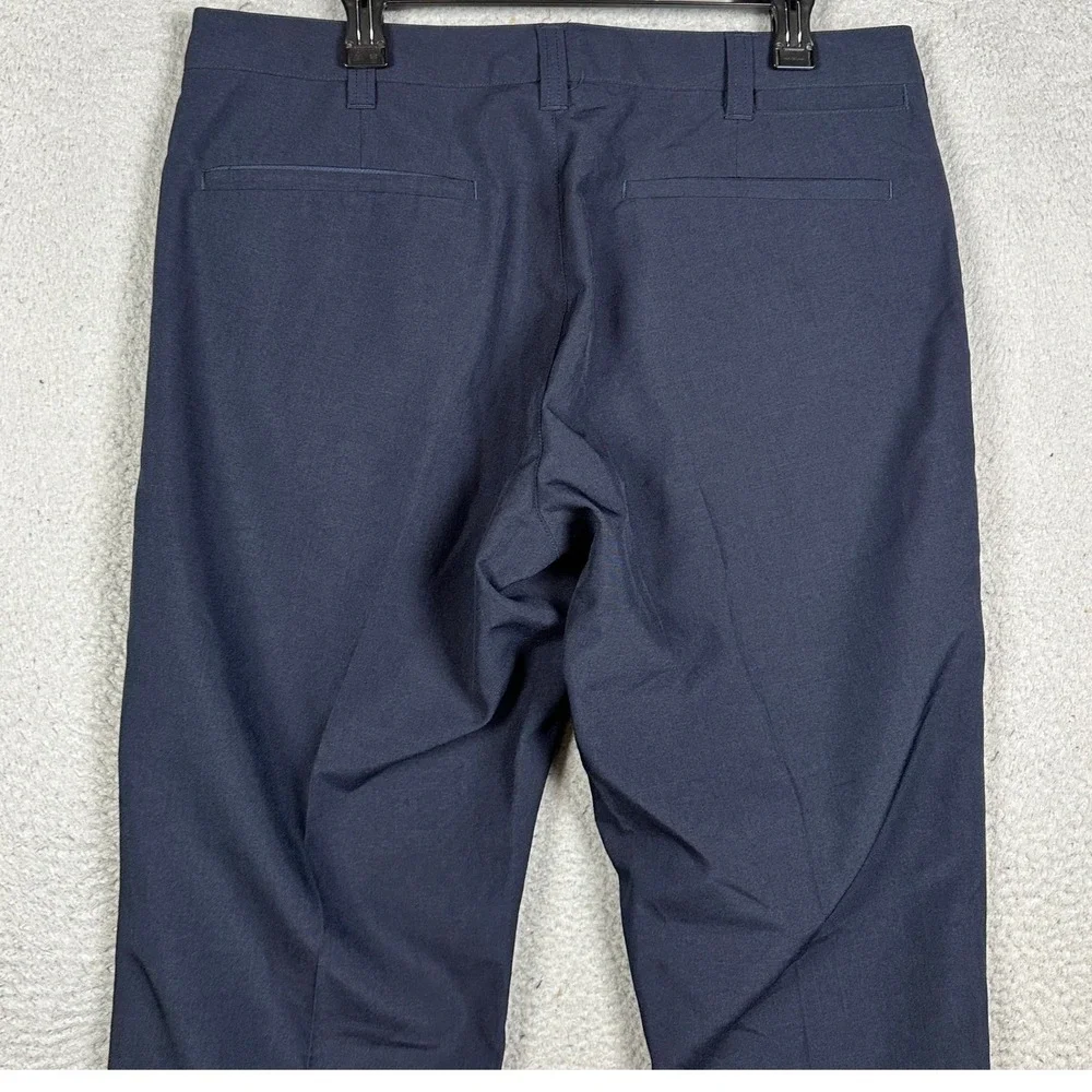 Bluffworks Original Travel Pants Mens 36X32 Blue Regular Fit Chino Flat Front